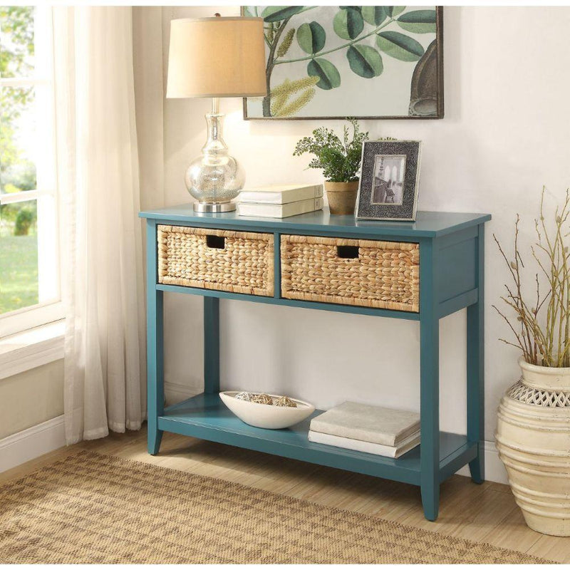 Acme Furniture Flavius 90266 Accent Table - Teal IMAGE 6