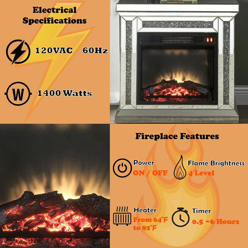 Acme Furniture Noralie 90862 Fireplace IMAGE 7