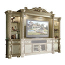 Acme Furniture Vendome II 91310 Entertainment Center - Gold Patina & Bone IMAGE 1