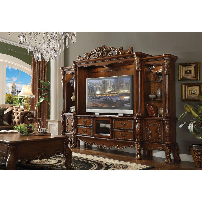 Acme Furniture Dresden 91338 TV Stand - Cherry Oak IMAGE 3