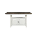 New Classic Furniture Richland D7522 Counter Dining Table - White/Brown IMAGE 1