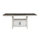 New Classic Furniture Richland D7522 Counter Dining Table - White/Brown IMAGE 2