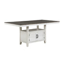 New Classic Furniture Richland D7522 Counter Dining Table - White/Brown IMAGE 3