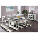 New Classic Furniture Richland D7522 Counter Dining Table - White/Brown IMAGE 8