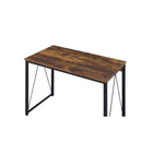 Acme Furniture Zaidin 92605 Writing Desk - Weathered Oak & Black IMAGE 2