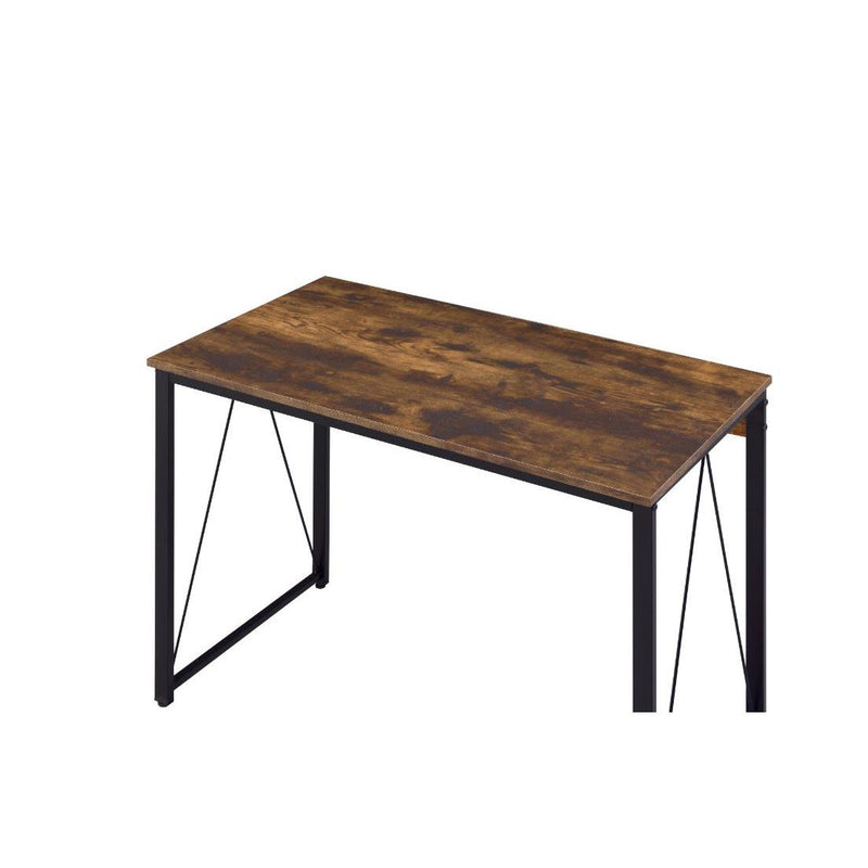 Acme Furniture Zaidin 92605 Writing Desk - Weathered Oak & Black IMAGE 2