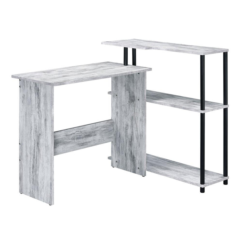 Acme Furniture Ievi 92752 Writing Desk - Antique White & Black IMAGE 2