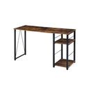 Acme Furniture Vadna 92765 Writing Desk - Weathered Oak & Black IMAGE 1