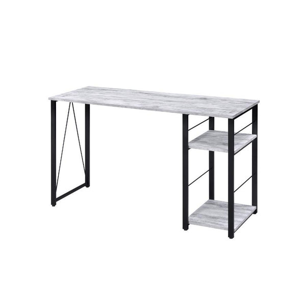 Acme Furniture Vadna 92767 Writing Desk - Weathered Oak & Black IMAGE 1