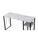 Acme Furniture Vadna 92767 Writing Desk - Weathered Oak & Black IMAGE 2