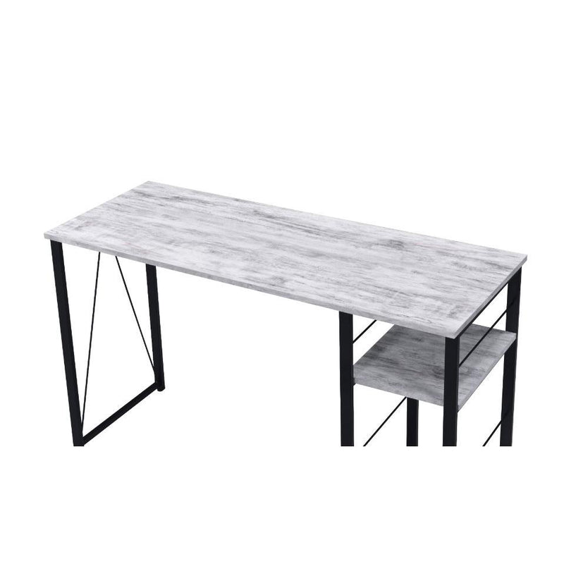 Acme Furniture Vadna 92767 Writing Desk - Weathered Oak & Black IMAGE 2