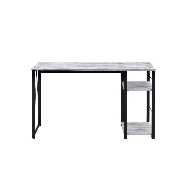 Acme Furniture Vadna 92767 Writing Desk - Weathered Oak & Black IMAGE 3