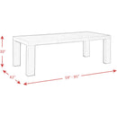  Elements International Grady DGD818DTB Dining Table - Black IMAGE 5