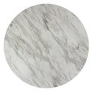 New Classic Furniture Celeste D400-12 40" Round Counter Dining Table - Espresso/Faux Marble IMAGE 3