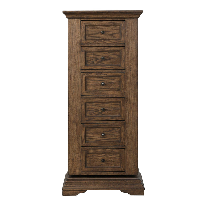 New Classic Furniture Mar Vista B658-079 Swivel Lingerie Chest - Walnut IMAGE 1