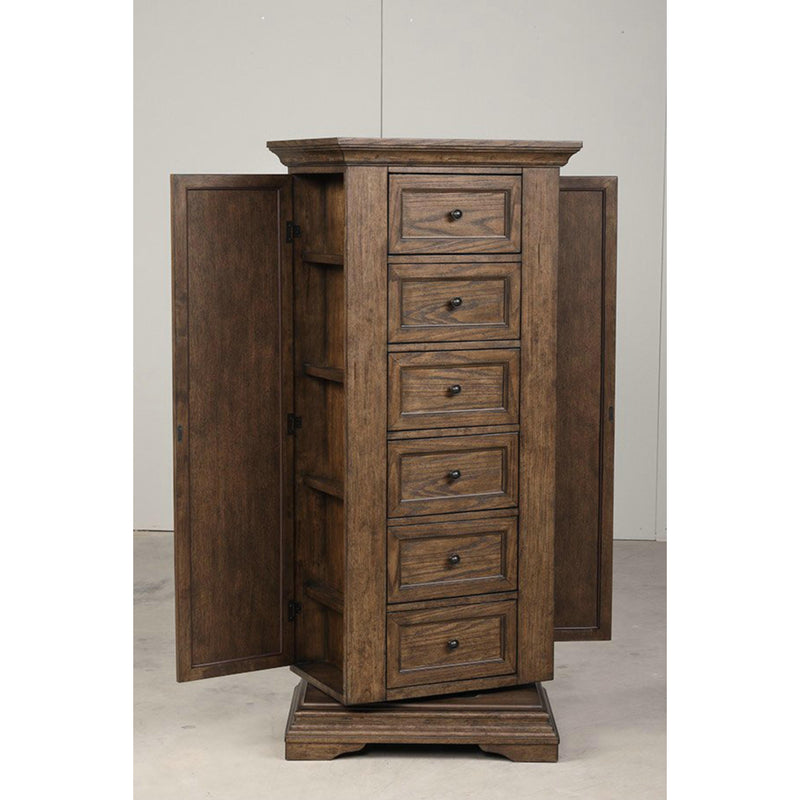 New Classic Furniture Mar Vista B658-079 Swivel Lingerie Chest - Walnut IMAGE 4