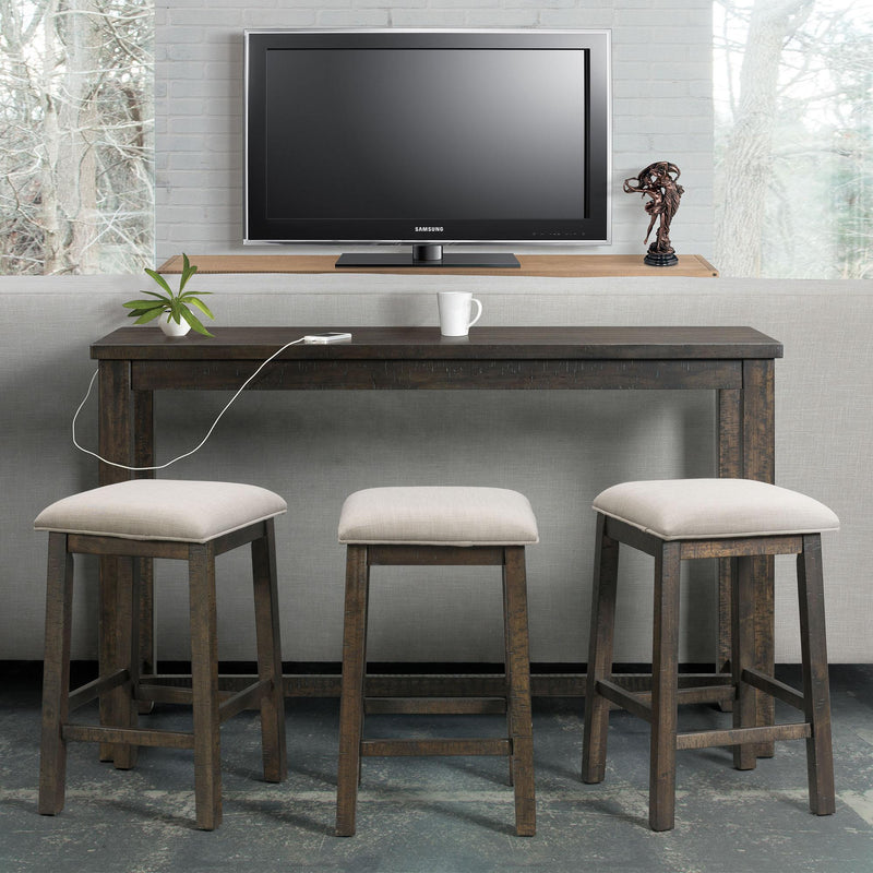  Elements International Stone TST100BTSP 4 pc Counter Height Dinette - Charcoal IMAGE 16