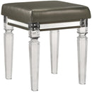  Elements International Twenty Nine TN600VTNSTAL Vanity Stool W/Acrylic Leg IMAGE 1