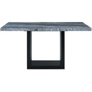  Elements International Valentino CVL400CTTB Counter Height Dining Table - Grey Marble IMAGE 2