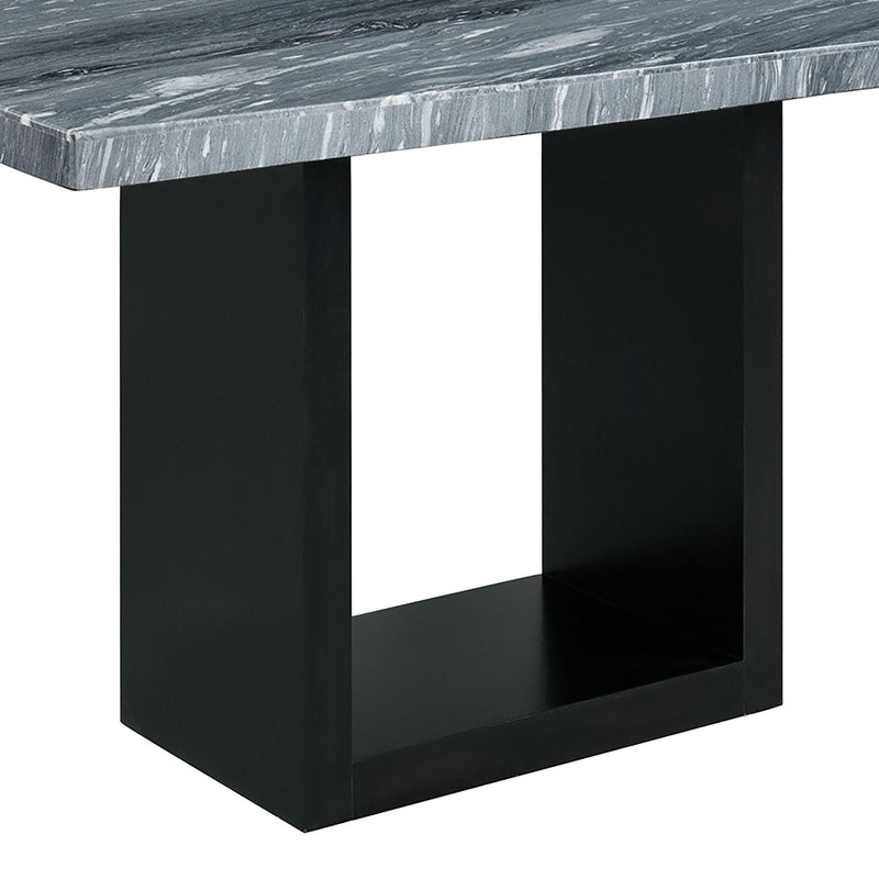 Elements International Valentino CVL400CTTB Counter Height Dining Table - Grey Marble IMAGE 6