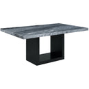  Elements International Valentino CVL400TTB Dining Table - Grey Marble IMAGE 1
