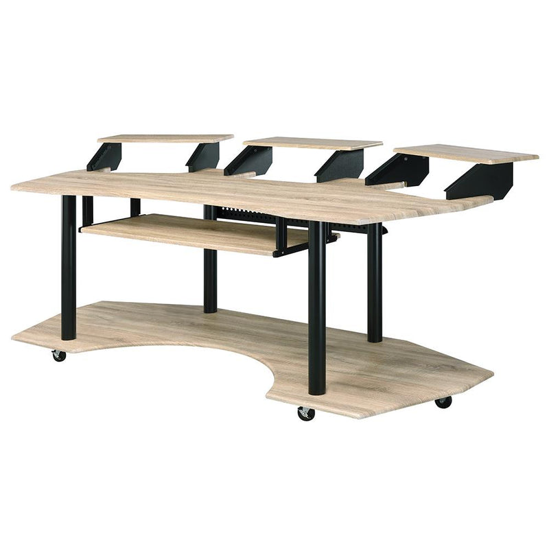Acme Furniture Eleazar 92897 83" Music Desk - Natural IMAGE 2