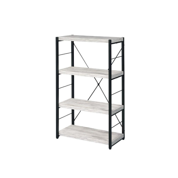 Acme Furniture Jurgen 92917 Bookshelf - Antique White-Ash IMAGE 1