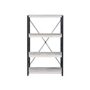 Acme Furniture Jurgen 92917 Bookshelf - Antique White-Ash IMAGE 2