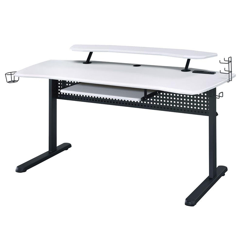 Acme Furniture Vildre 93134 Gaming Table - White IMAGE 2