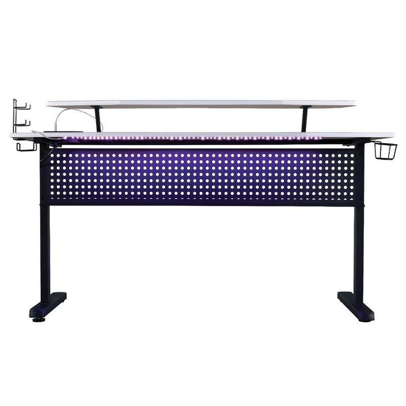 Acme Furniture Vildre 93134 Gaming Table - White IMAGE 4