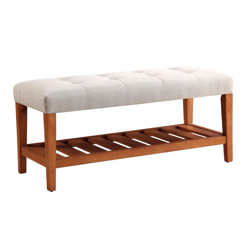Acme Furniture Charla 96680 Bench - Light Grey IMAGE 2