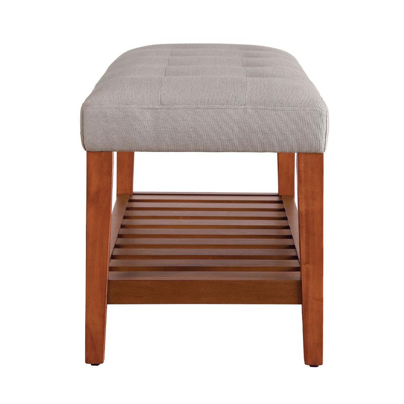 Acme Furniture Charla 96680 Bench - Light Grey IMAGE 4