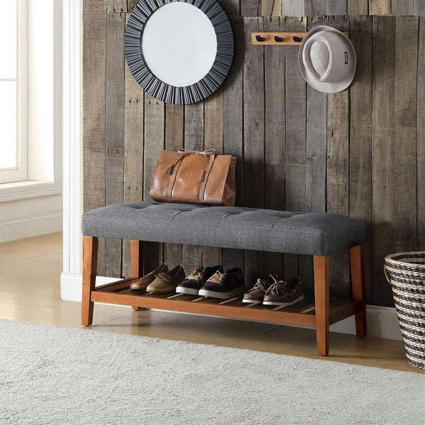 Acme Furniture Charla 96686 Bench - Grey IMAGE 1