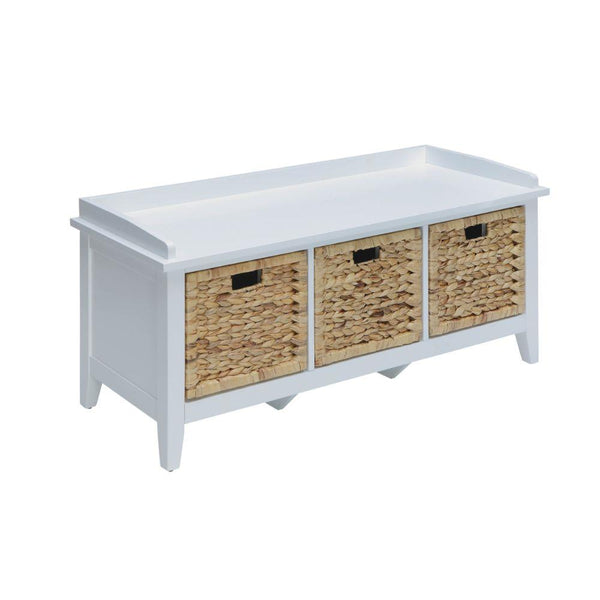 Acme Furniture Flavius 96759 Bench - White IMAGE 1
