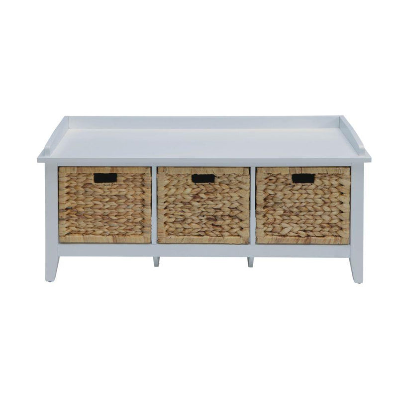 Acme Furniture Flavius 96759 Bench - White IMAGE 2