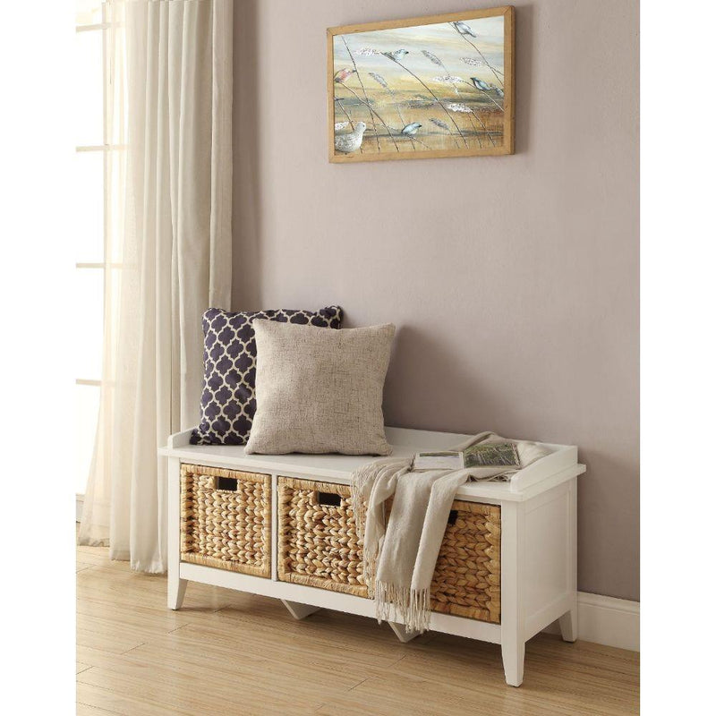 Acme Furniture Flavius 96759 Bench - White IMAGE 6