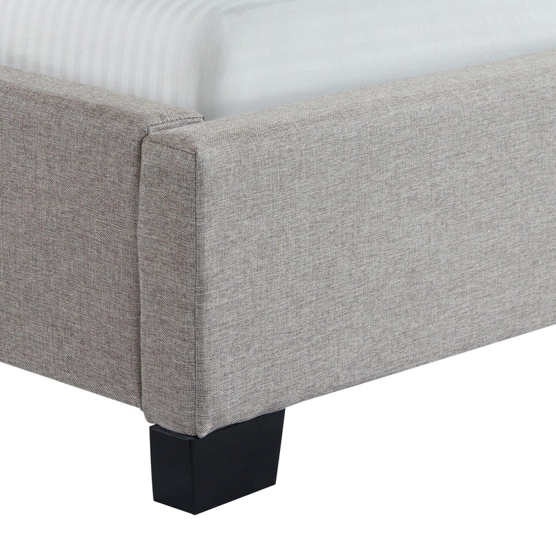  Elements International Morrow UMW092QB Queen Upholstered Bed - Gray IMAGE 6