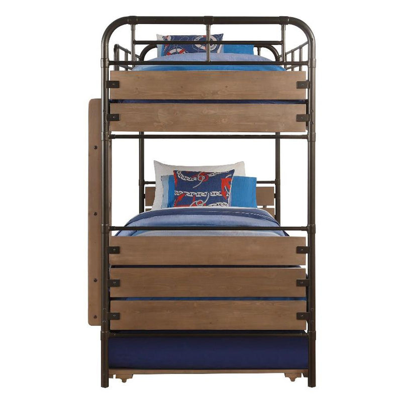 Acme Furniture Adam 37760 Twin Over Twin Bunk Bed With Trundle IMAGE 4