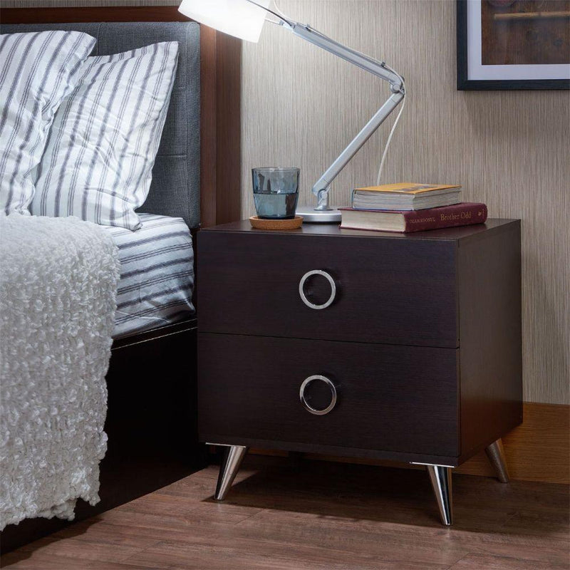 Acme Furniture Elms 97336 Accent Table - Brown IMAGE 4