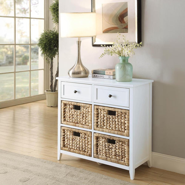 Acme Furniture Flavius 97416 Accent Table - White IMAGE 1