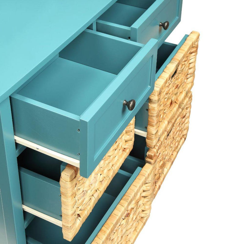Acme Furniture Flavius 97418 Accent Table - Teal IMAGE 3