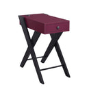 Acme Furniture Fierce 97737 Accent Table - Burgundy IMAGE 1