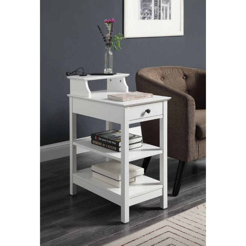 Acme Furniture Slayer 97740 Accent Table - White IMAGE 5