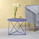 Acme Furniture Epidia 97840 Accent Table - Blue IMAGE 1
