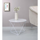 Acme Furniture Epidia 97842 Accent Table - White IMAGE 4