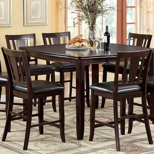 Furniture of America Edgewood CM3336PT Square Counter Height Table IMAGE 1
