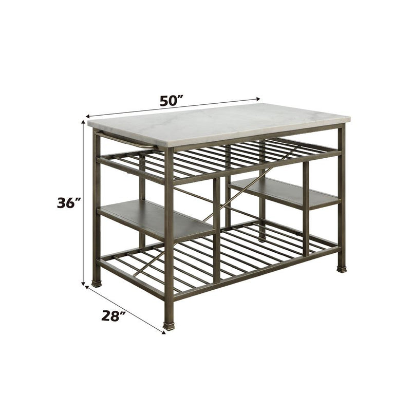 Acme Furniture Lanzo 98402 Kitchen Island IMAGE 6