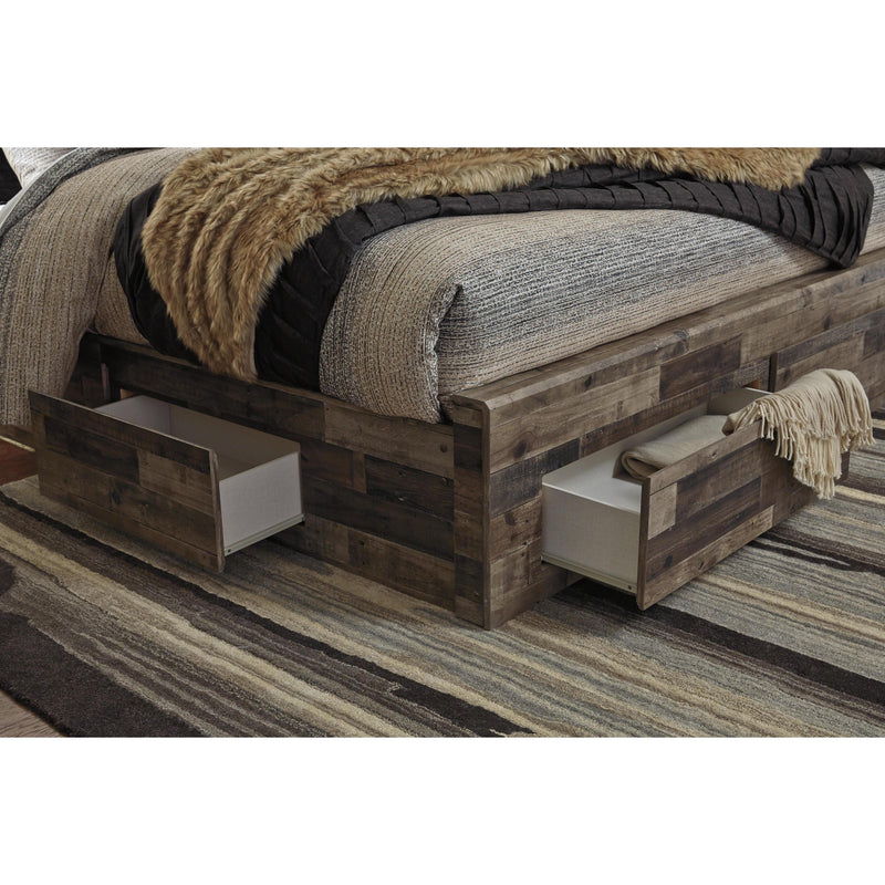 Benchcraft Derekson B200B18 Queen Panel Bed with 4 Storage Drawers IMAGE 4