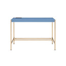 Acme Furniture Midriaks OF00022 Writing Desk - Navy Blue & Gold Finish IMAGE 3