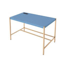 Acme Furniture Midriaks OF00022 Writing Desk - Navy Blue & Gold Finish IMAGE 4